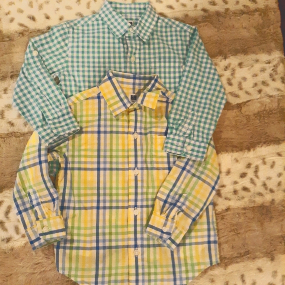 Toddler Boys Janie & Jack plaid shirts